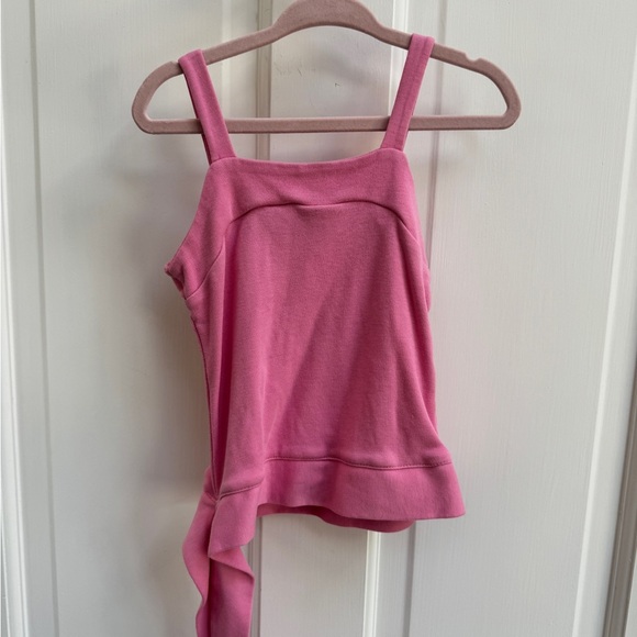 Little Lindsey 3T Girls Pink Butterfly Side Tie Sleeveless Blouse Top - Picture 7 of 7